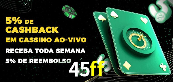 Promoções do cassino ao Vivo 45ff